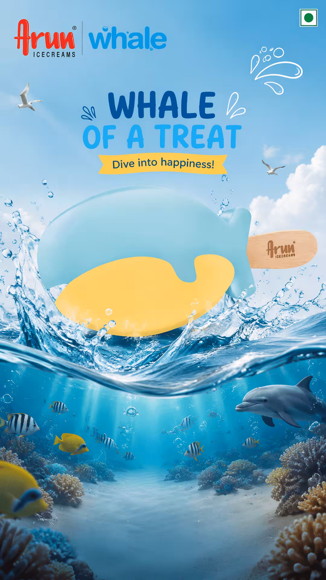 whale bar Arun ice cream amravati